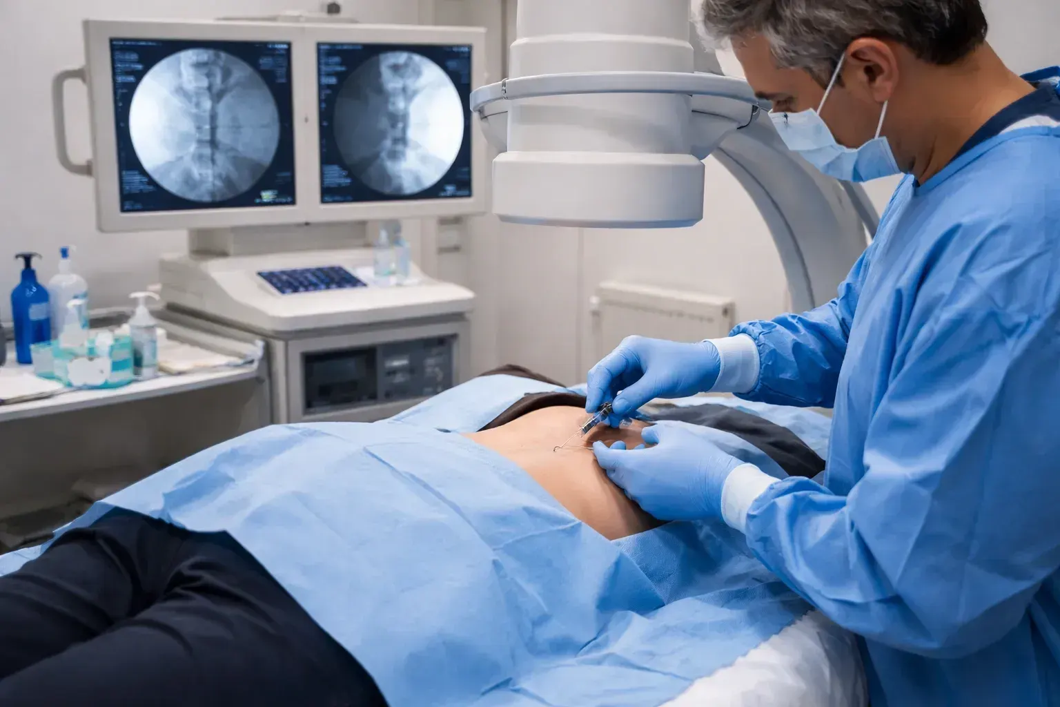 Epidural steroid injection procedure at Emerald Coast Ortho in Fort Walton Beach FL