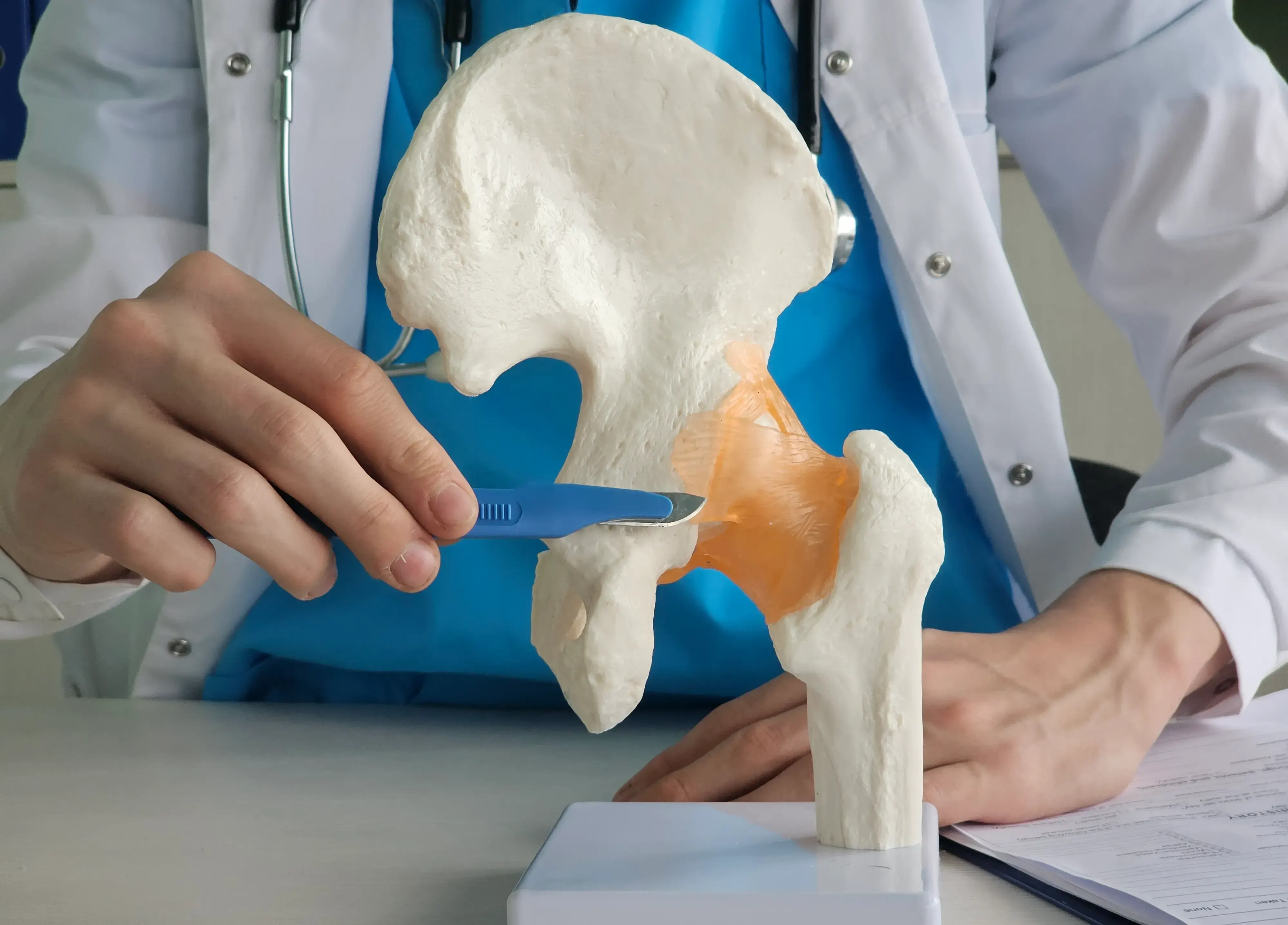 Hip replacement consultation at Emerald Coast Ortho in Fort Walton Beach, FL