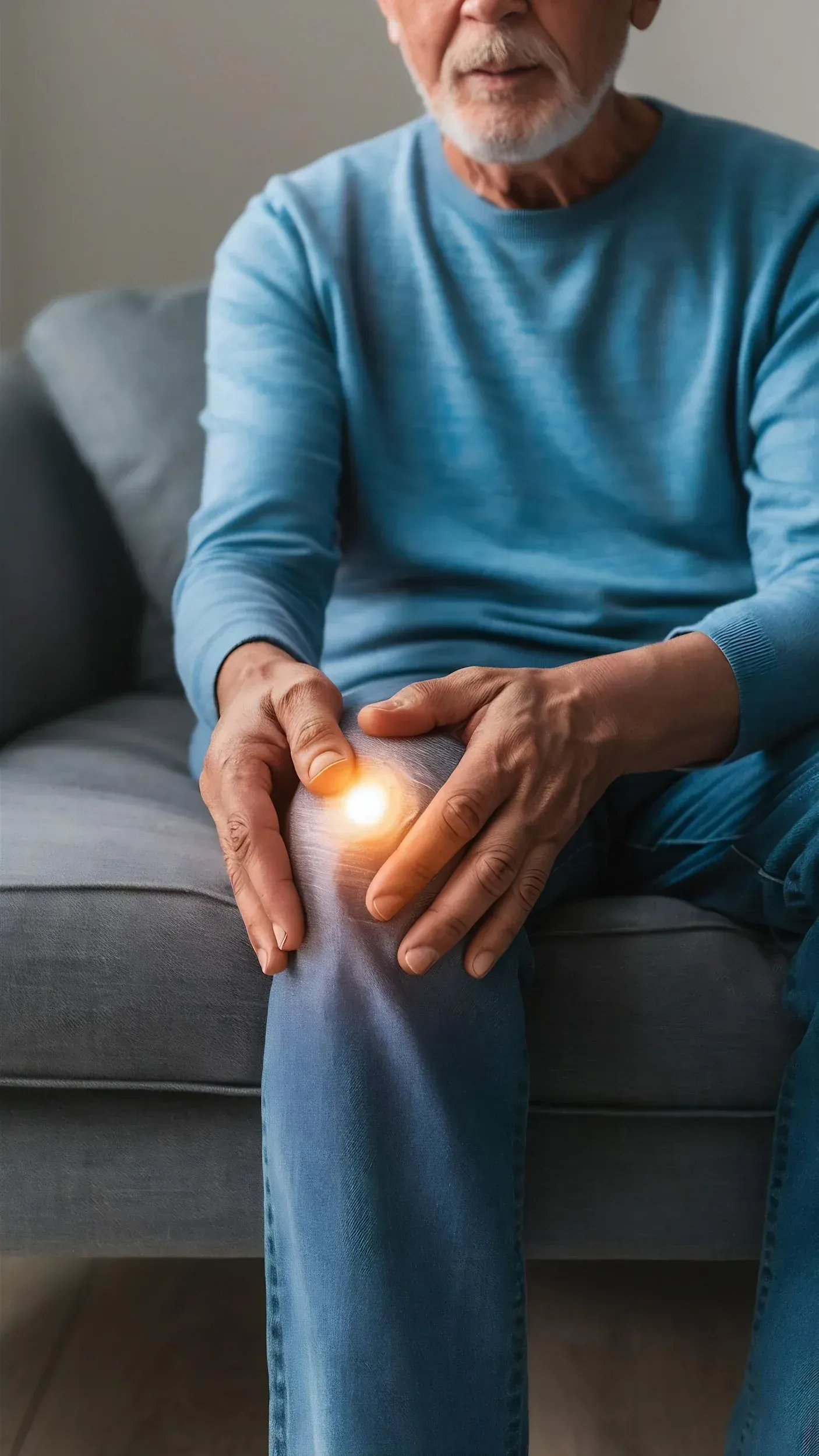 Comparison of healthy knee cartilage and severe osteoarthritis on X-ray